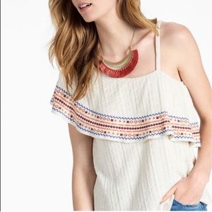 Lucky Brand Size Large One Shoulder Blouse